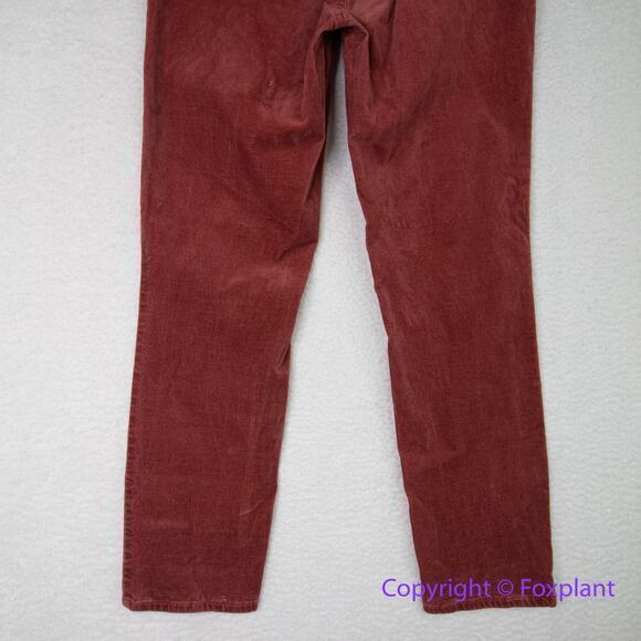 New! Loft women's rusty brick red corduroy high waist skinny‎ pants, size 31 - Picture 8 of 12